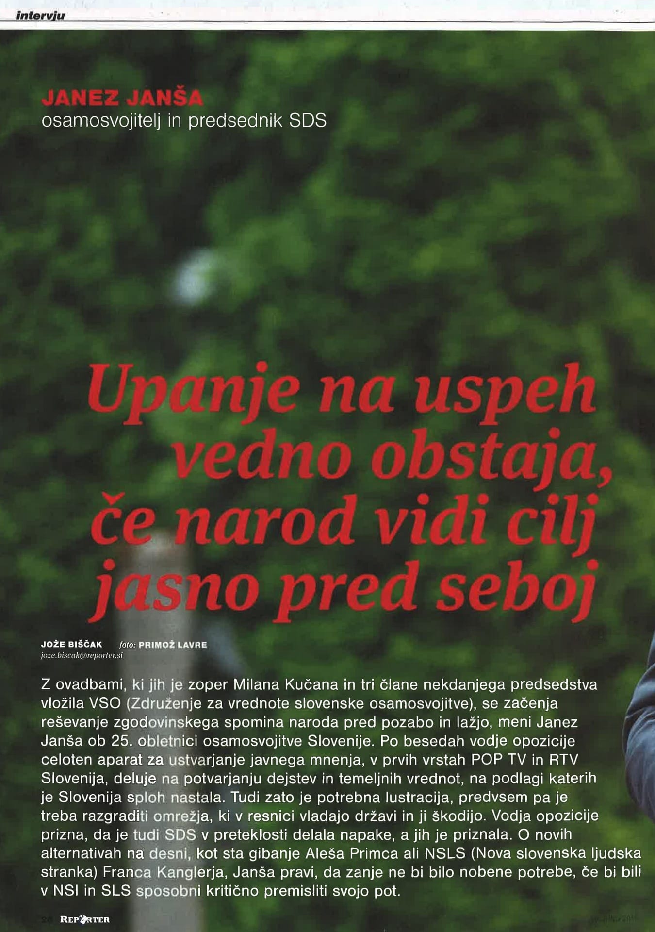 Janez Janša Reporter 1
