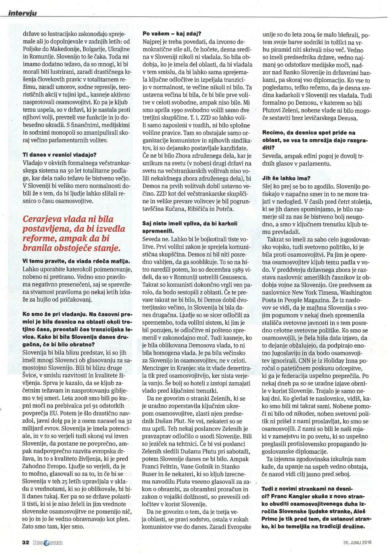 Janez Janša Reporter 7