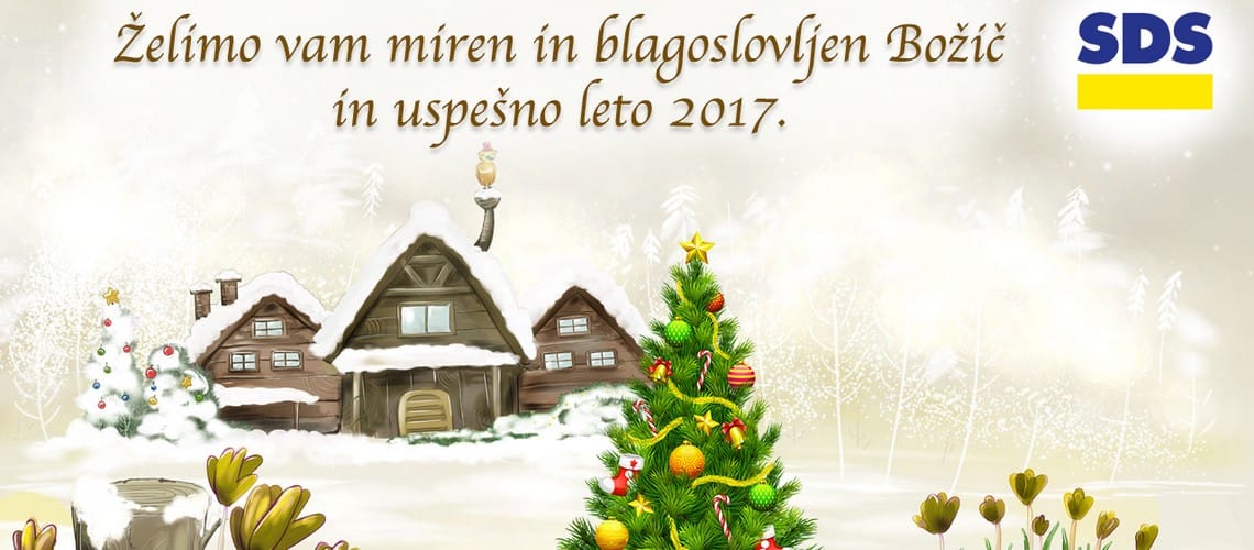 Želimo vam miren in blagoslovljen božič in uspešno leto 2017