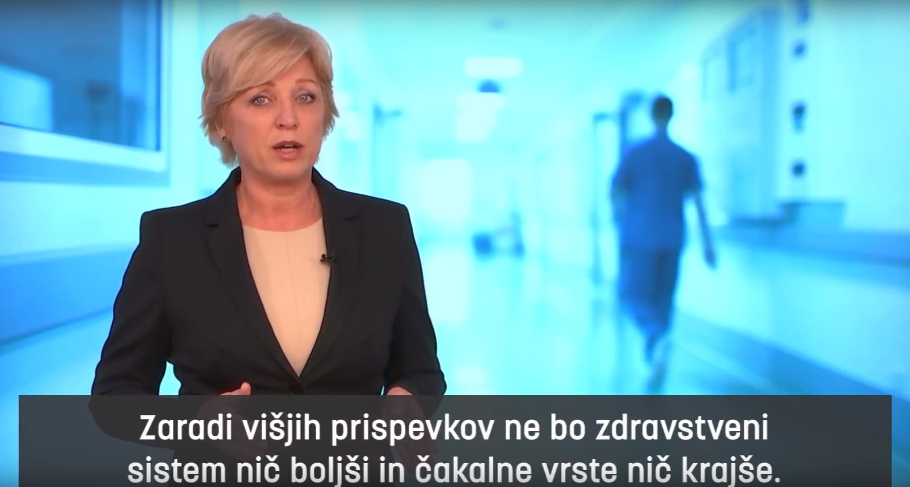 Romana Tomc: Zaradi višjih prispevkov ne bo zdravstveni sistem nič boljši in čakalne vrste nič krajše.