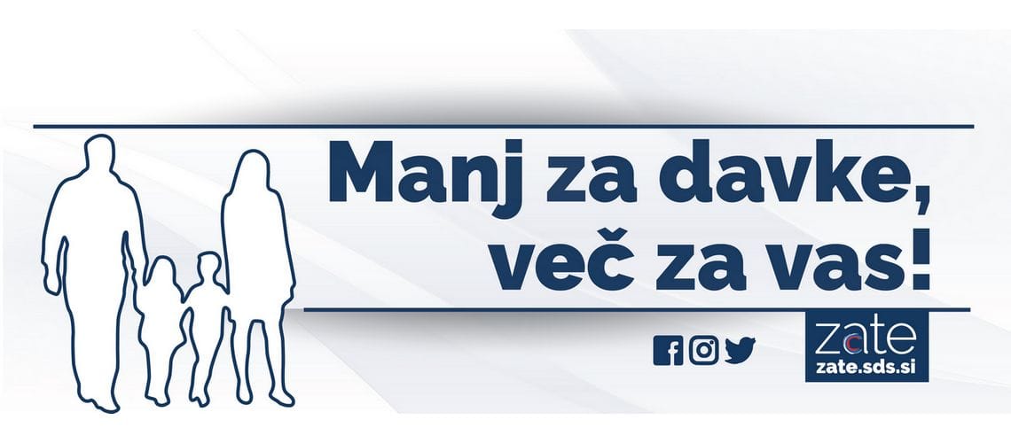 Manj za davke, več za vas!