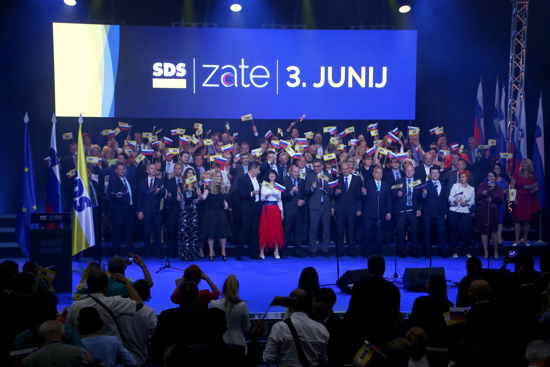 Na volilni konvenciji SDS tudi ugledni evropski voditelji