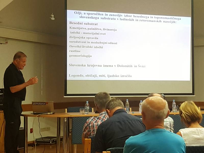 Dr. Jože Rant: Slovenski jezikovni substrat v Dolomitih in Švici