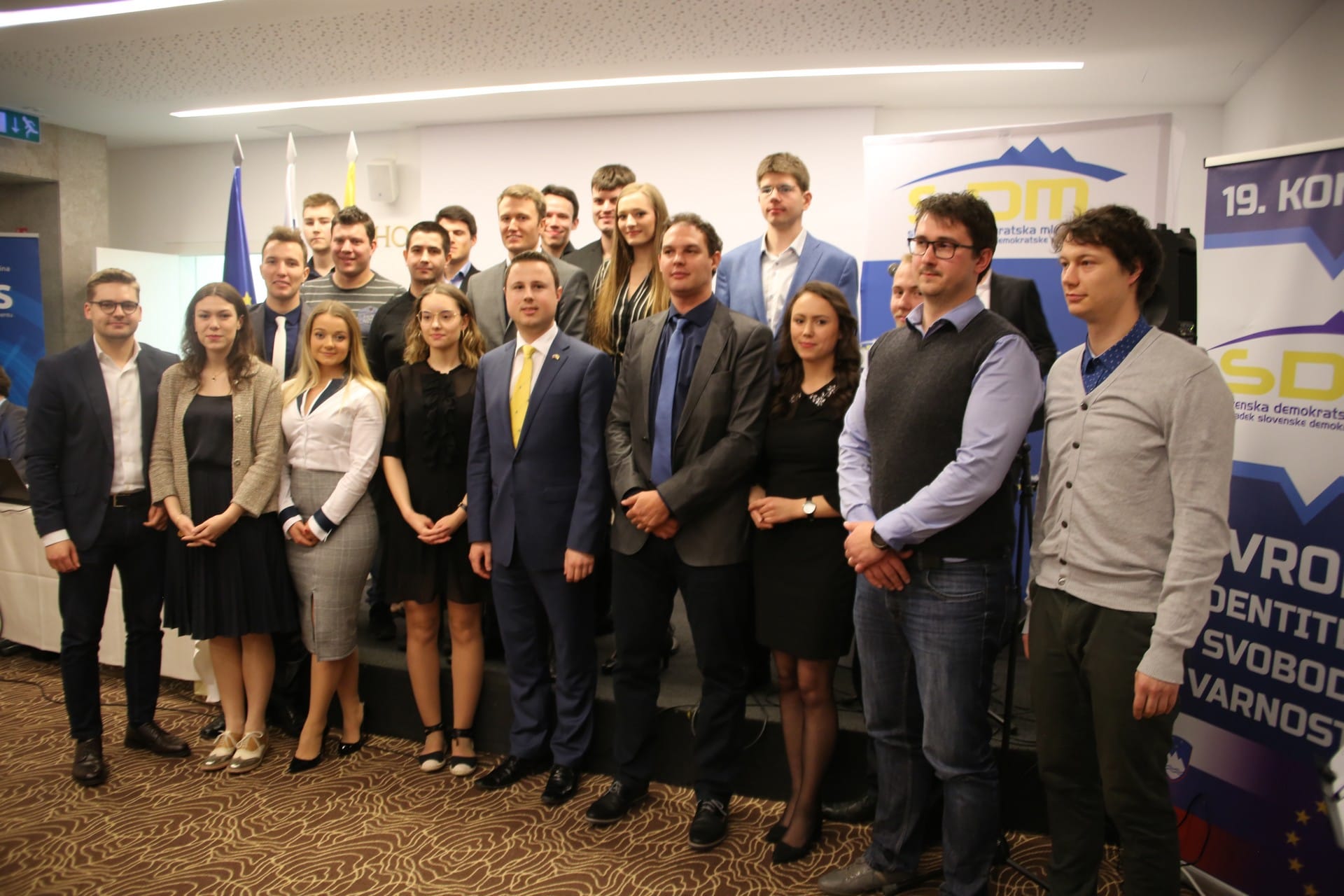 Slovensko demokratsko mladino bo še naprej vodil Žan Mahnič