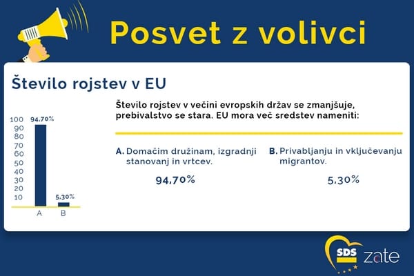 Posvet z volivci: Evropski denar domačim družinam in ne migrantom
