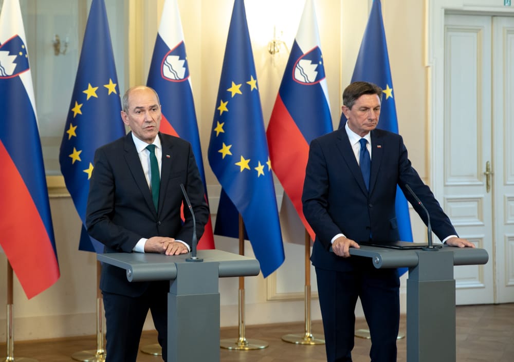 Janez Janša in Borut Pahor