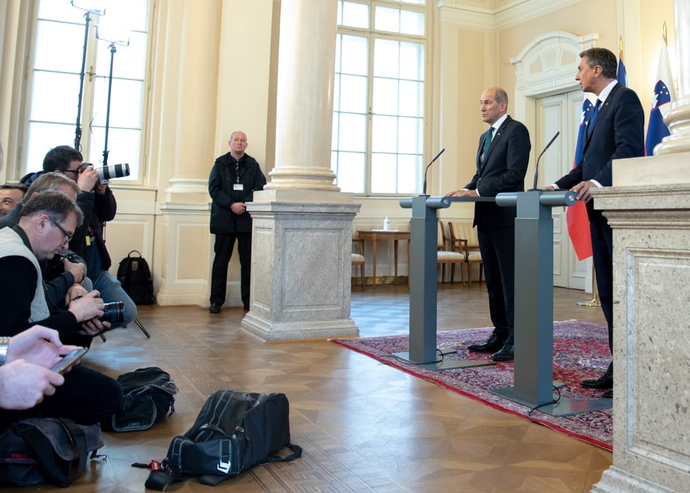 Janez Janša in Borut Pahor