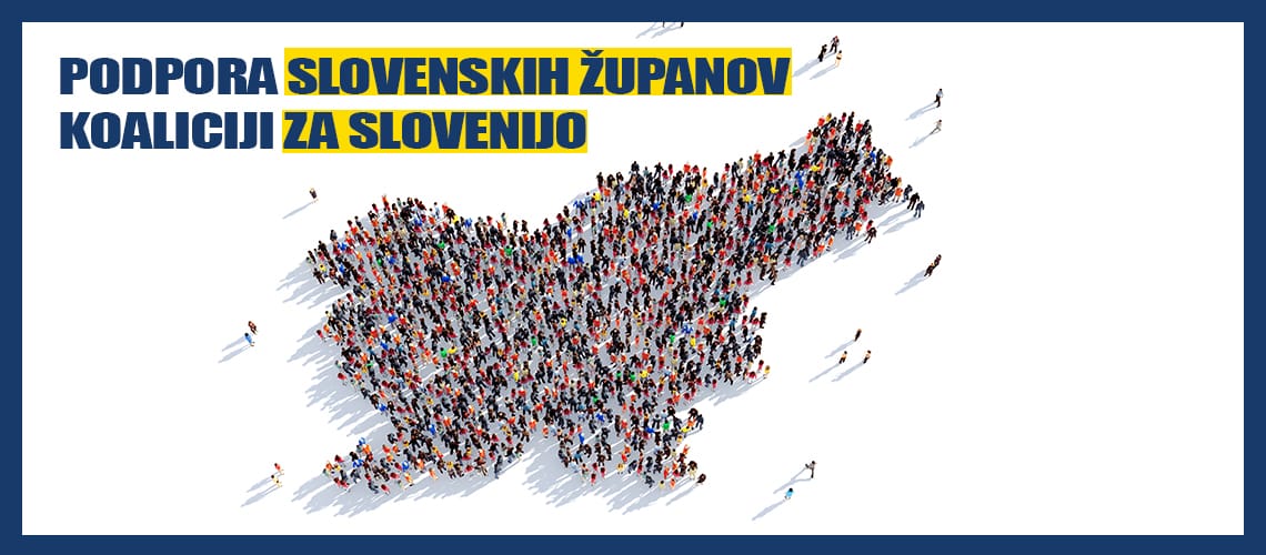 Več kot 80 slovenskih županov poziva parlamentarne stranke, naj sestavijo vključujočo in povezovalno vlado, ki bo delala za skupno dobro