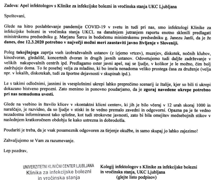Apel infektologov