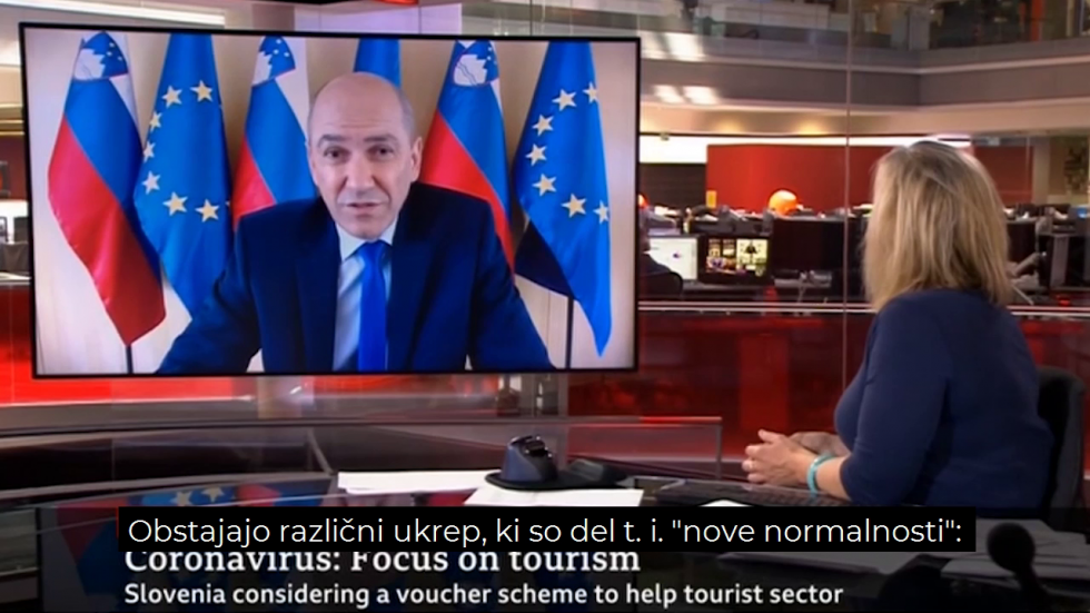 Predsednik vlade Janez Janša za BBC: Slovenija je varna država in naredili bomo vse, da bodo tudi počitnice v Sloveniji popolnoma varne