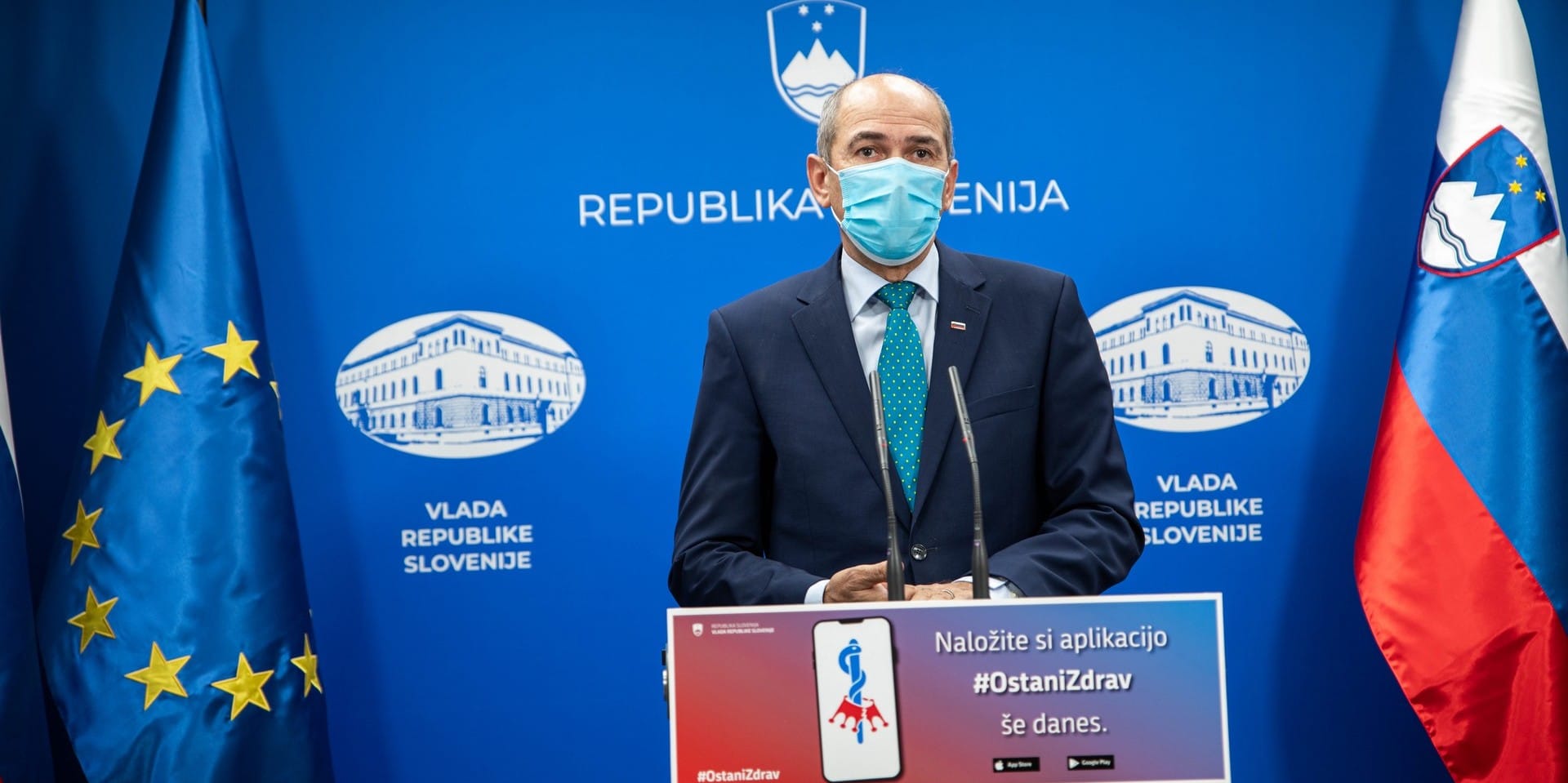 Predsednik vlade Janez Janša: Pred nami je teden boja za zaustavitev širjenja virusa med nami