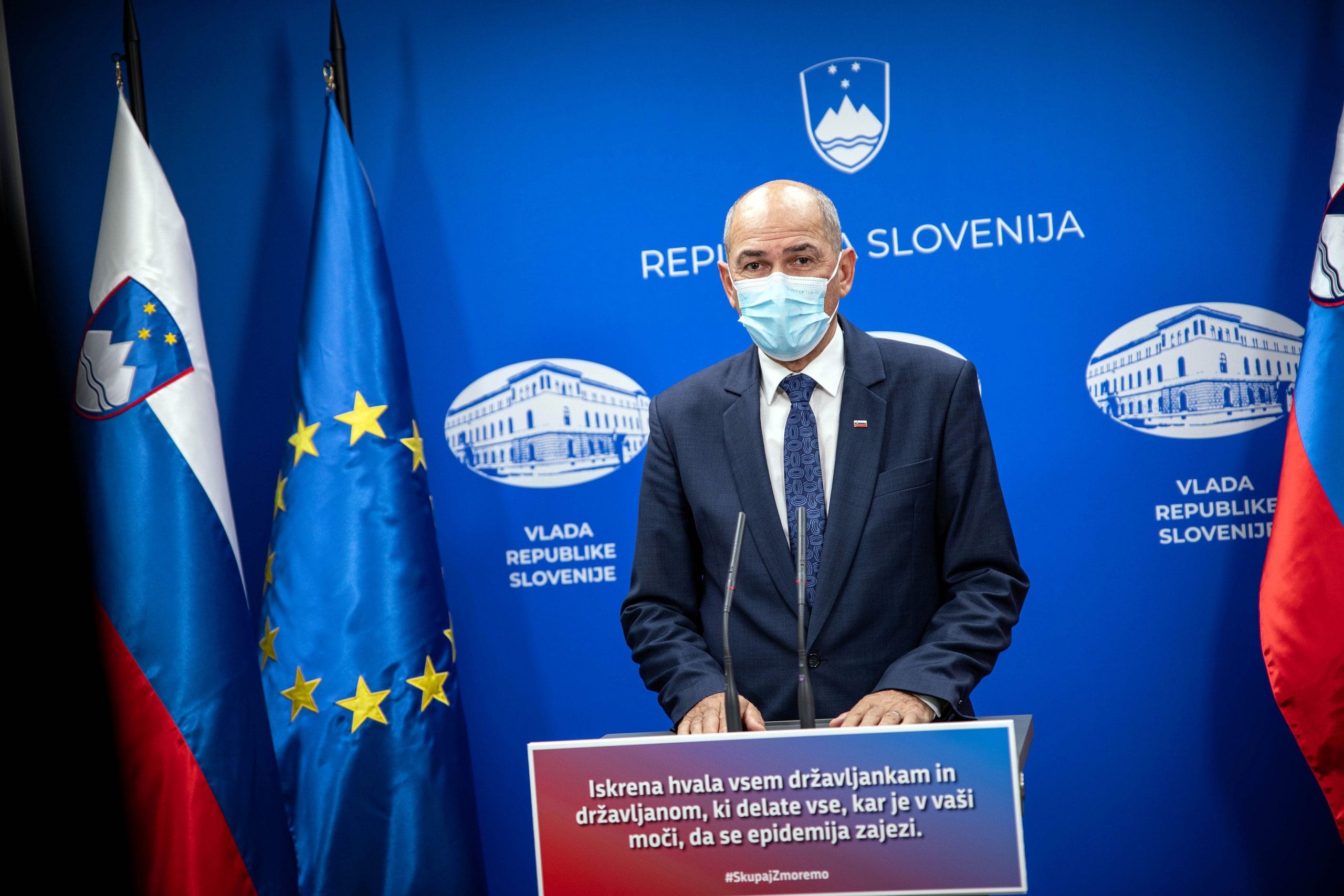 Predsednik vlade Janez Janša nagovoril udeležence virtualnega dogodka ob 60. obletnici OECD