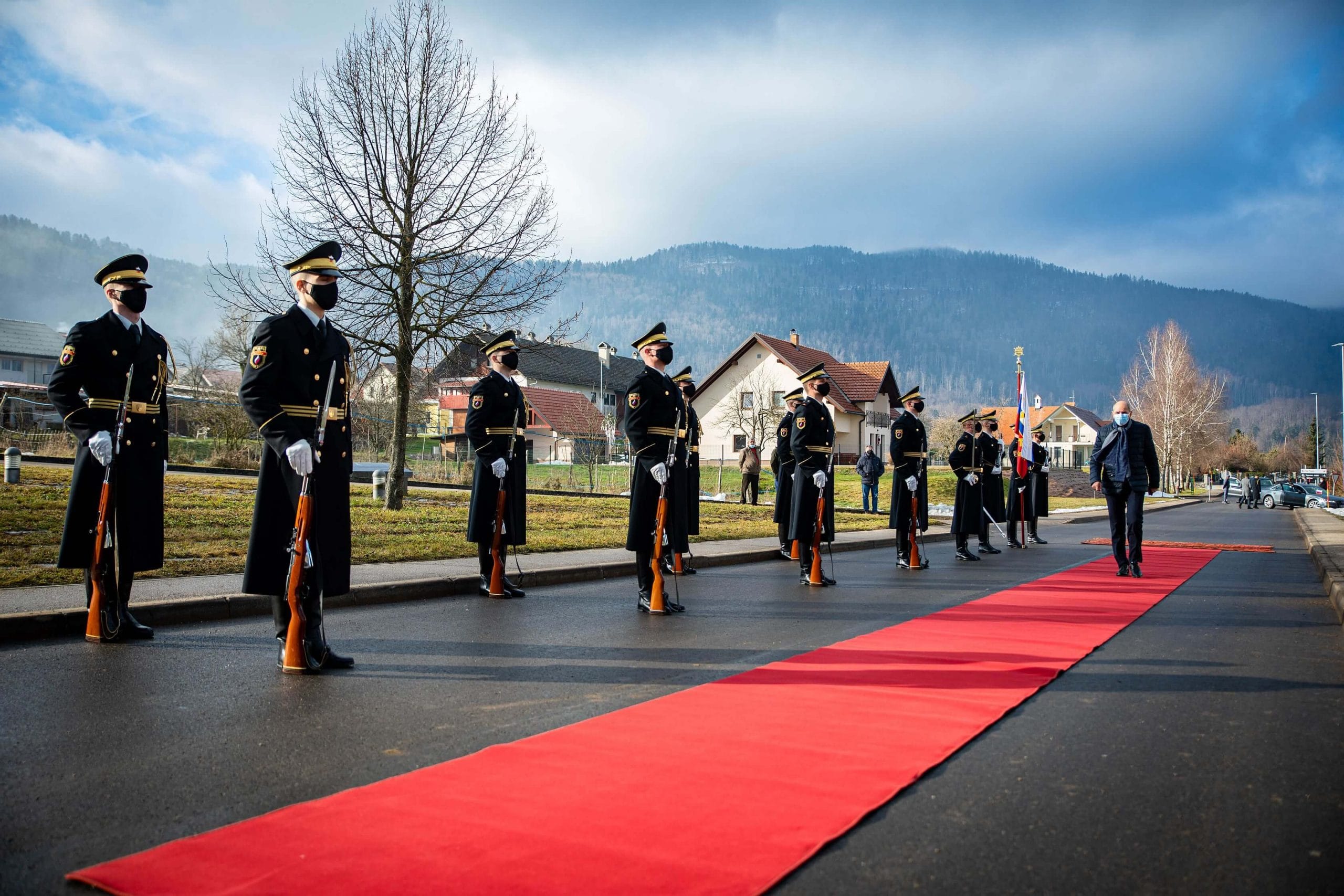 Predsednik vlade Janez Janša na obeležitvi 30. letnice postroja v Kočevski Reki