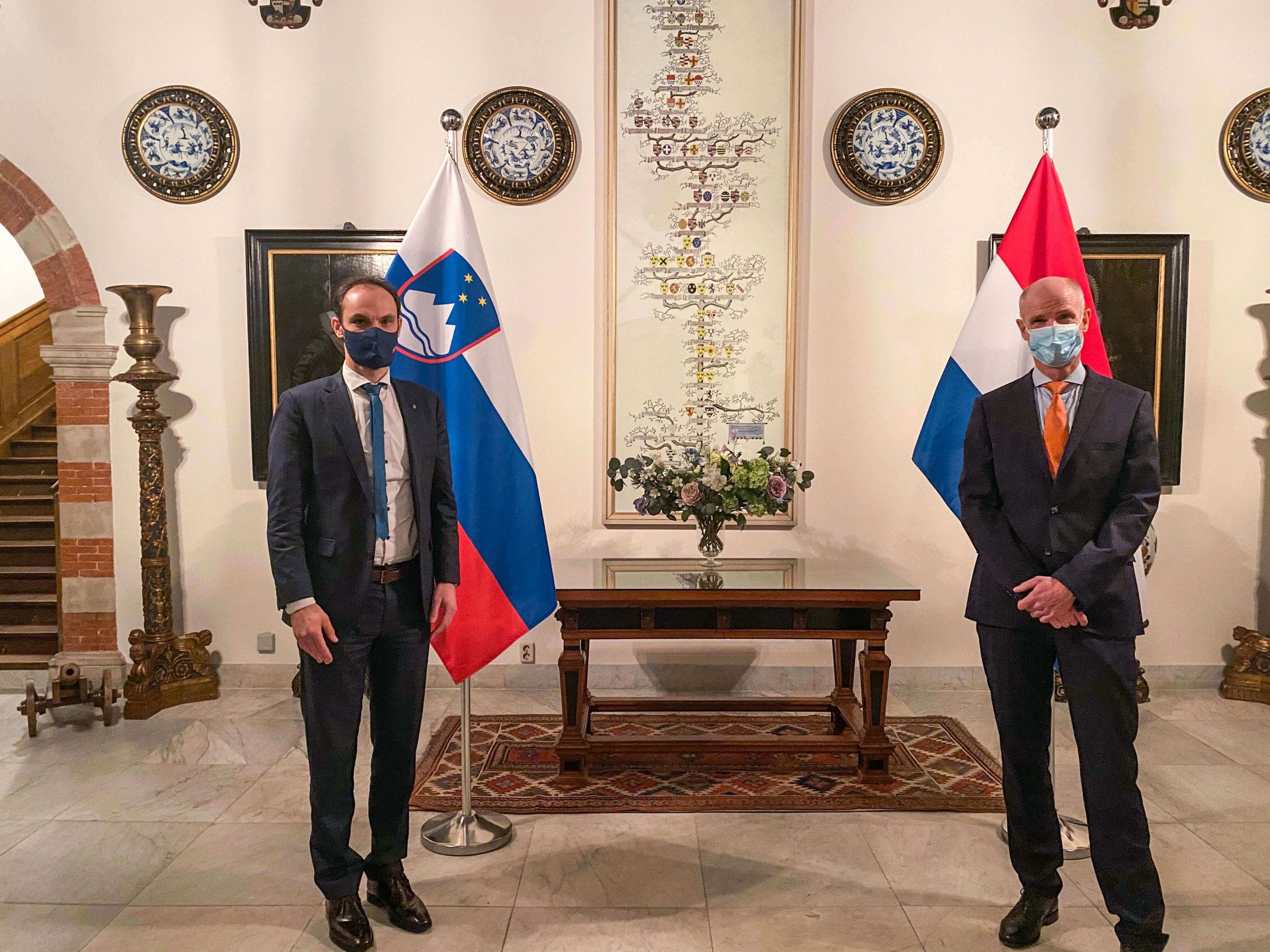 Minister dr. Logar z nizozemskim ministrom Blokom za nadaljnjo krepitev sodelovanja v luči predsedovanja Svetu EU