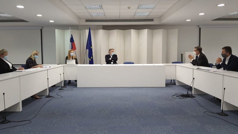 Minister dr. Simoniti sprejel vodjo poslanske skupine italijanske in madžarske narodne skupnosti
