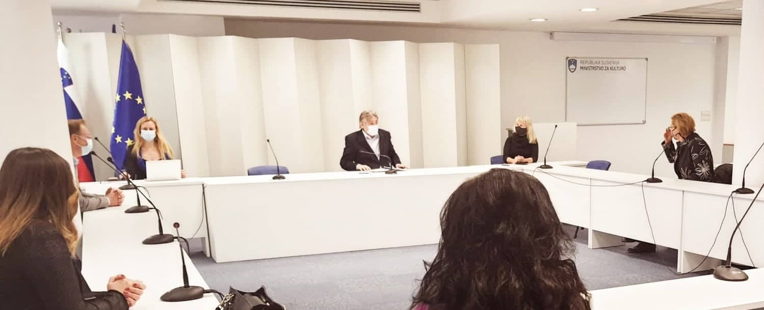 Minister dr. Simoniti s sogovorniki o projektu Evropska prestolnica kulture 2025
