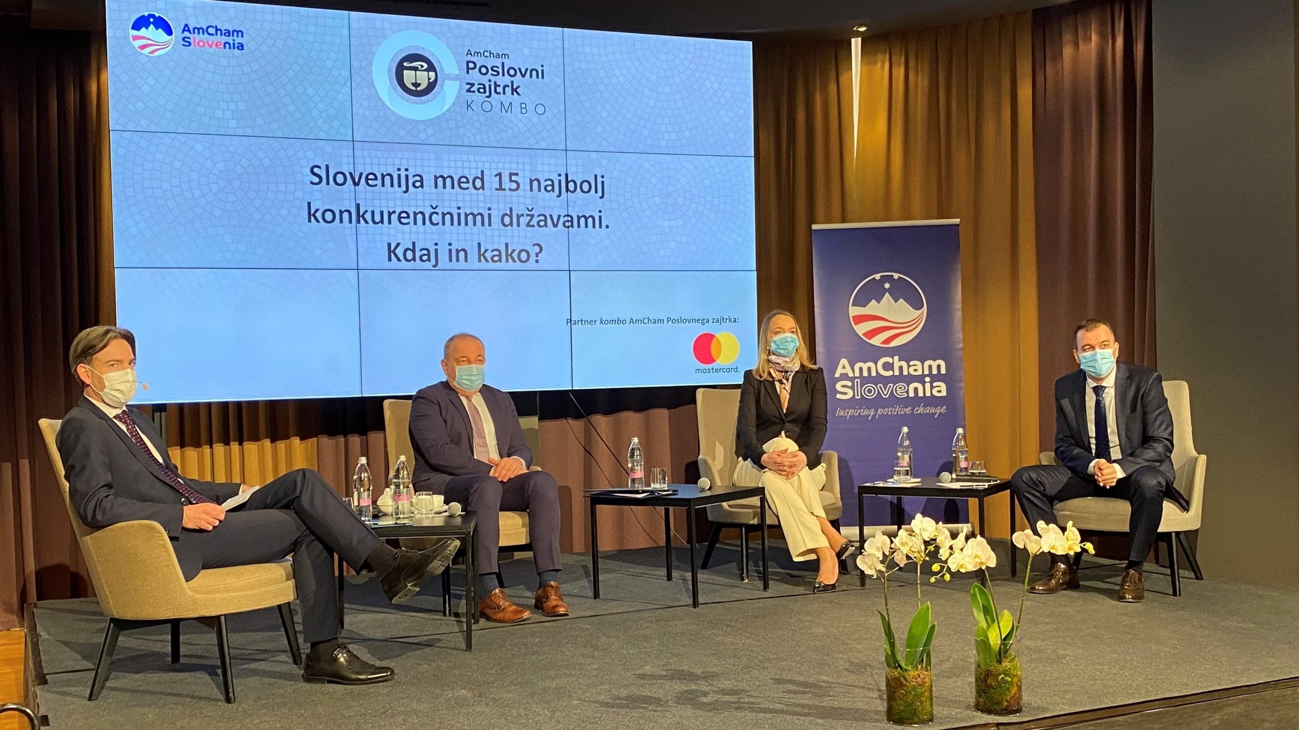 Minister Šircelj na dogodku AmCham Slovenija