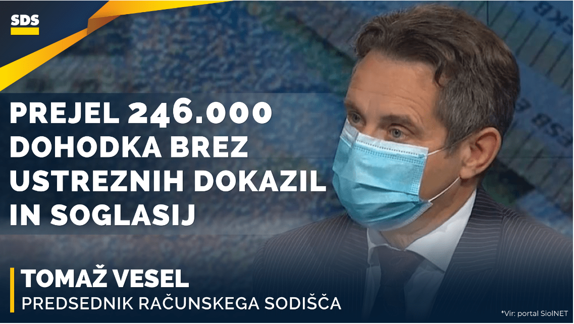 [ZAHTEVA ZA SKLIC NUJNE SEJE MVK] Prenehanje funkcije predsednika Računskega sodišča zaradi opravljanja pridobitne nadzorne dejavnosti