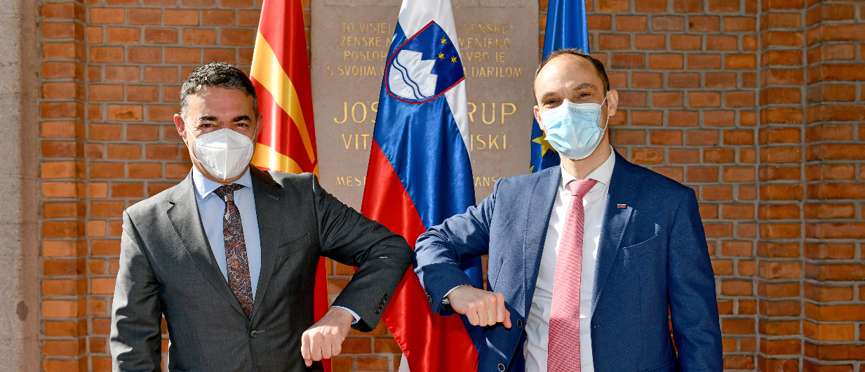 Minister dr. Logar na uradnem obisku gosti namestnika Vlade Severne Makedonije Dimitrova