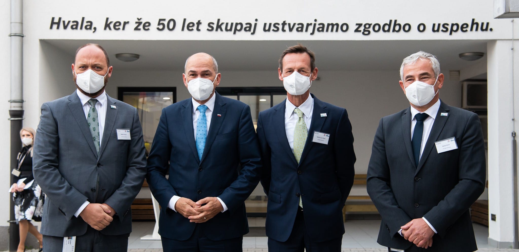 Predsednik vlade Janez Janša na otvoritvi Agilnega razvojnega centra podjetja BSH Hišni aparati v Nazarjah