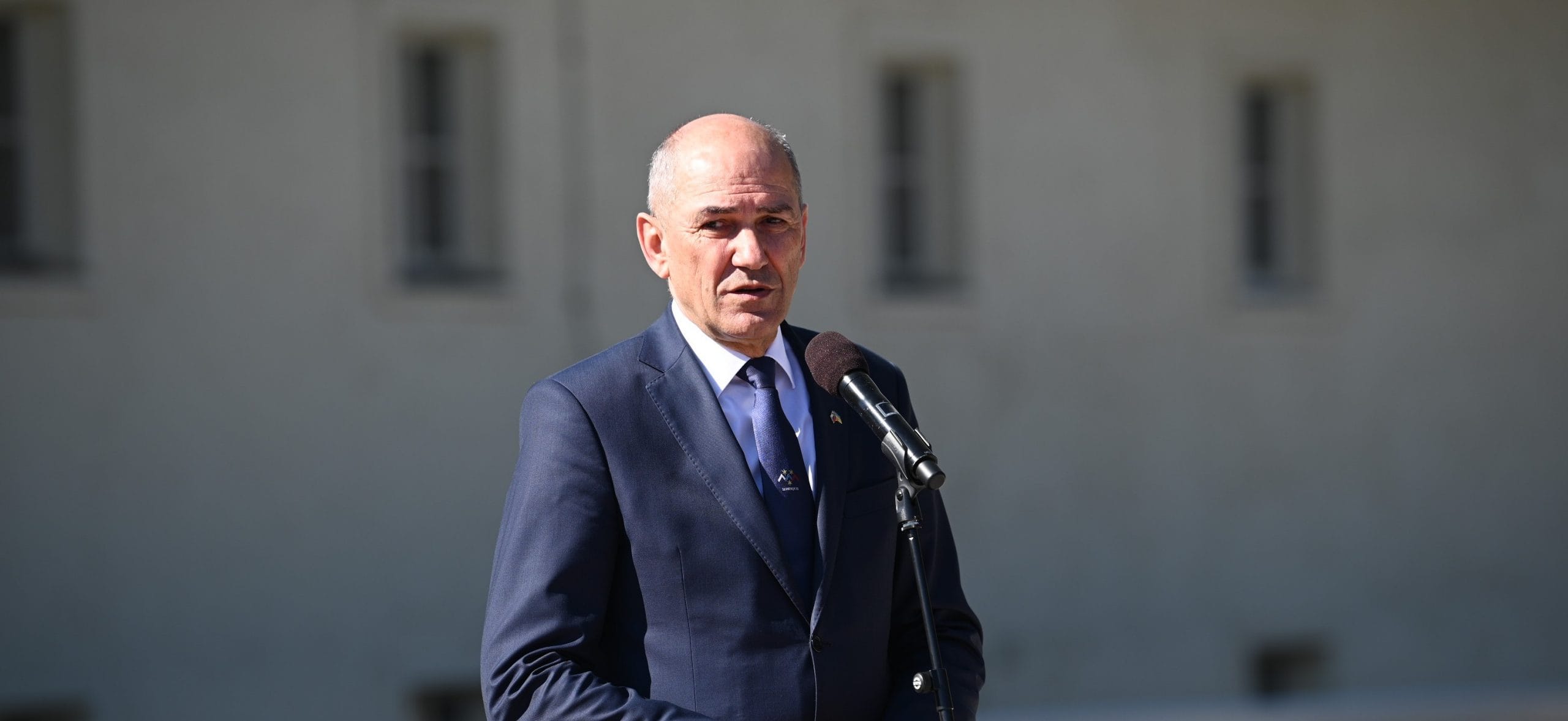 Predsednik vlade Janez Janša na slovesnosti ob odkritju doprsnega kipa dr. Jožeta Pučnika