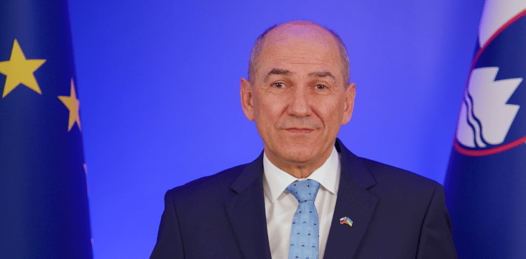 Predsednik vlade Janez Janša z video-nagovorom v globalni donatorski kampanji "Podprimo Ukrajino"