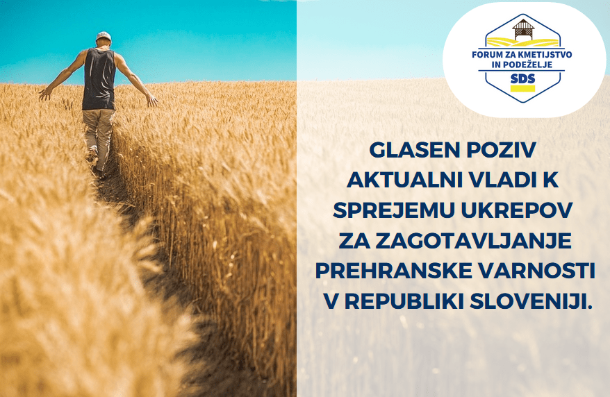 V Forumu za kmetijstvo in podeželje pri SDS z zaskrbljenostjo spremljamo prodajo največjih nosilcev kmetijskega in živilsko predelovalnega sektorja