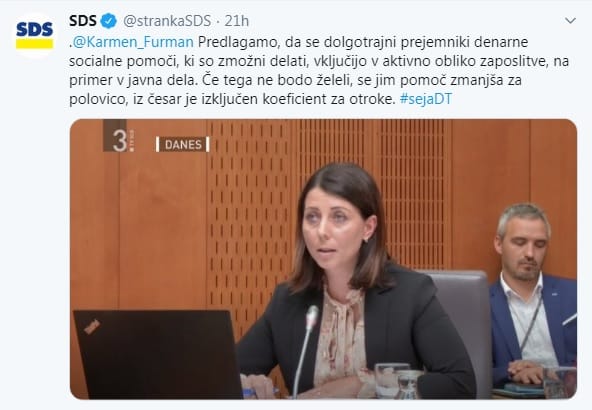 Odbor za delo - tvit