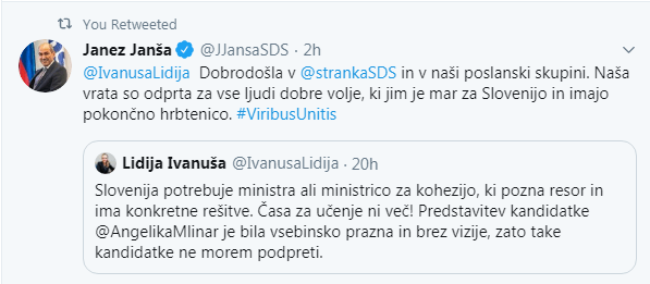 Janez Janša o Lidiji Ivanuša