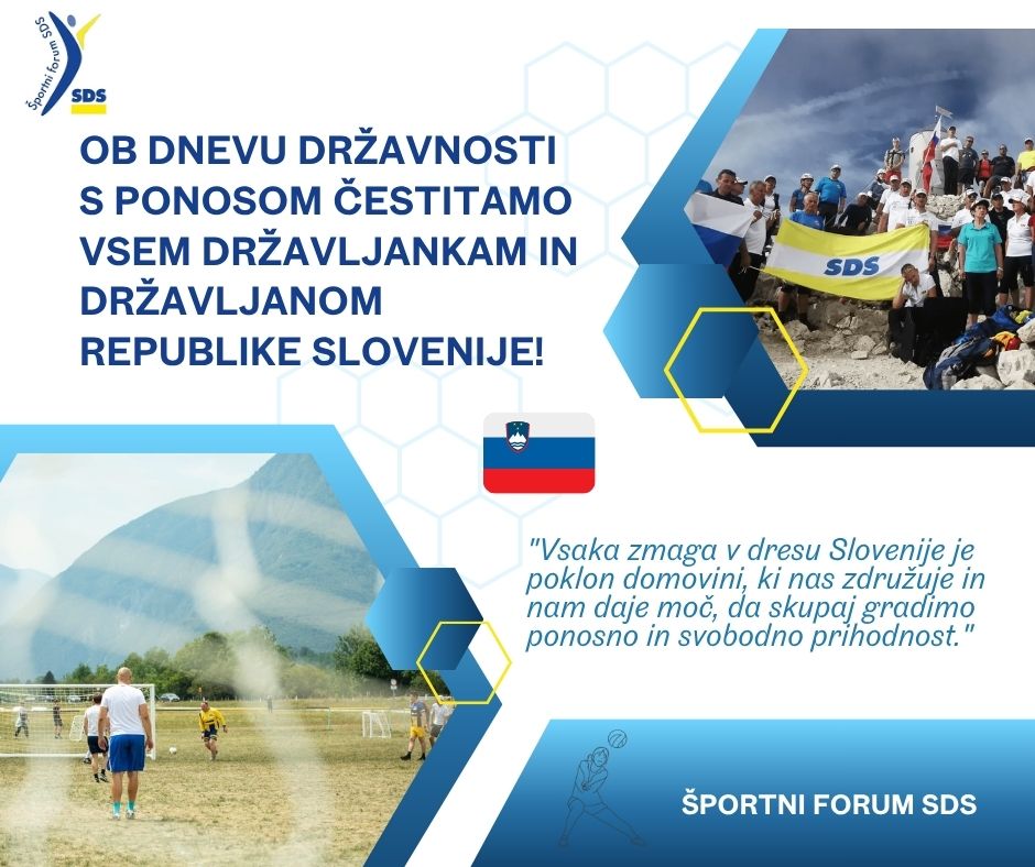 Ob dnevu državnosti s ponosom čestitamo vsem državljankam in državljanom Republike Slovenije!