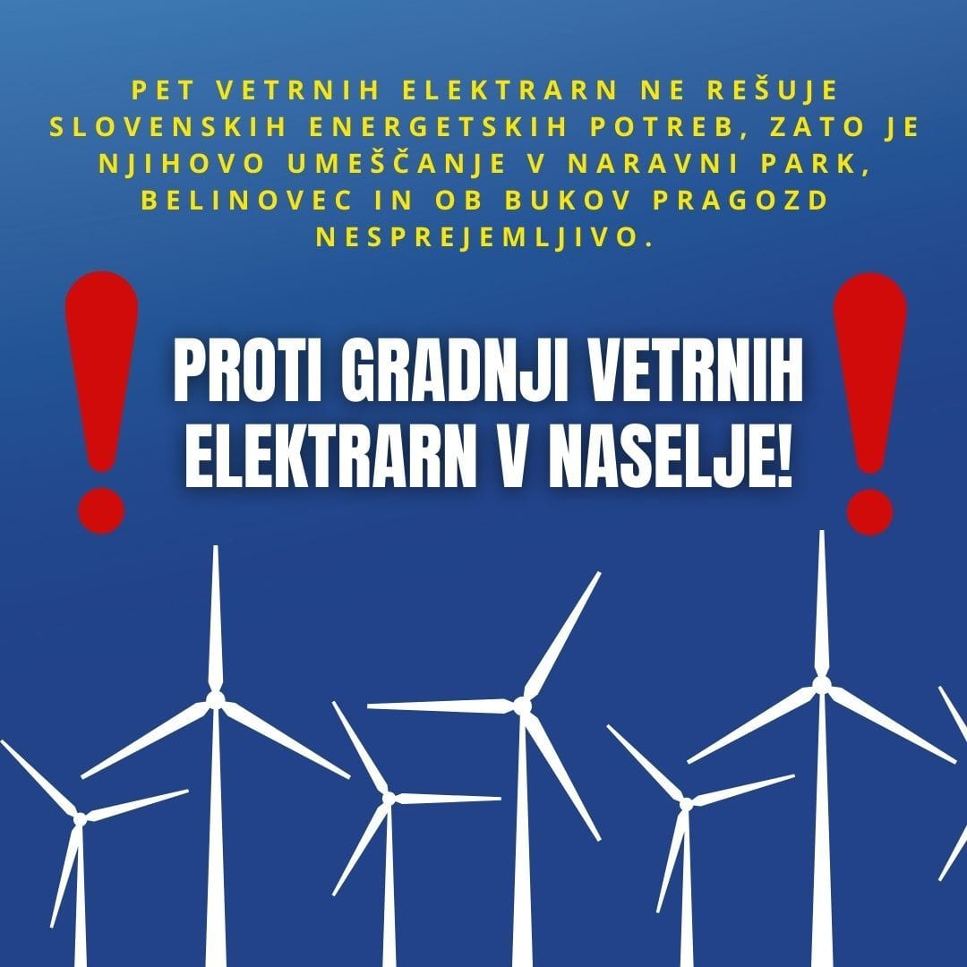 Na komisiji za peticije o gradnji vetrnih elektrarn: glas ljudi znova preslišan