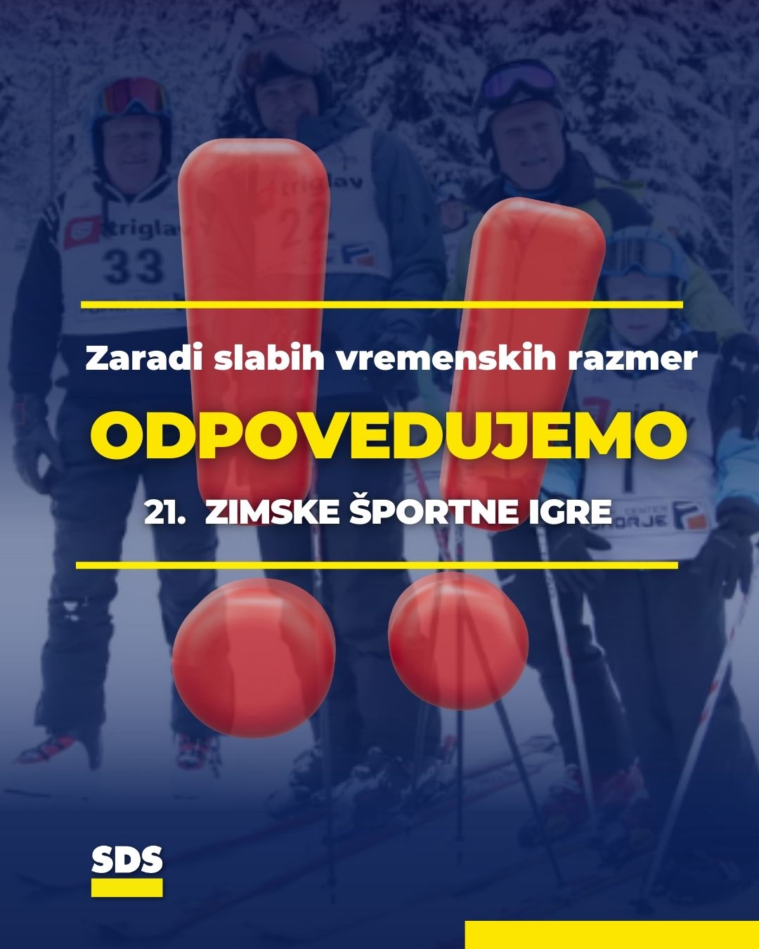 OBVESTILO O ODPOVEDI DOGODKA