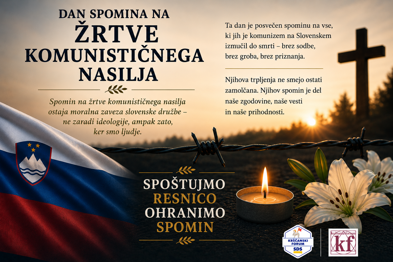 DAN SPOMINA NA ŽRTVE KOMUNISTIČNEGA NASILJA
