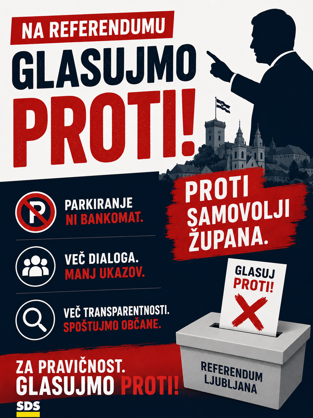 Ljubljančani bomo v nedeljo glasovali PROTI samovolji župana