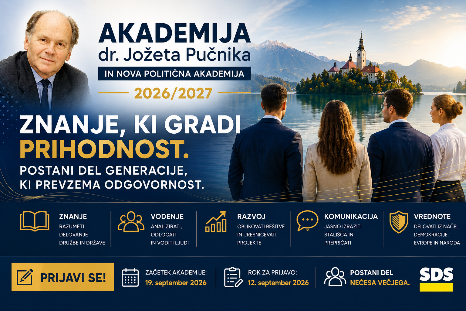 PRIDRUŽITE SE NOVI GENERACIJI AKADEMIJE DR. JOŽETA PUČNIKA 2026/2027