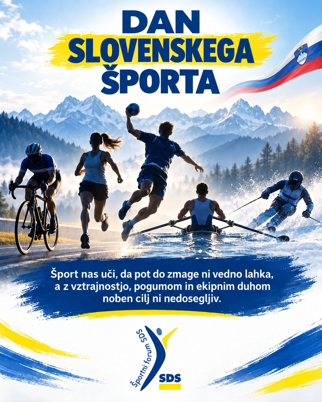 ŠPORT NAS UČI, DA POT DO ZMAGE NI VEDNO LAHKA, A Z VZTRAJNOSTJO, POGUMOM IN EKIPNIM DUHOM NOBEN CILJ NI NEDOSEGLJIV